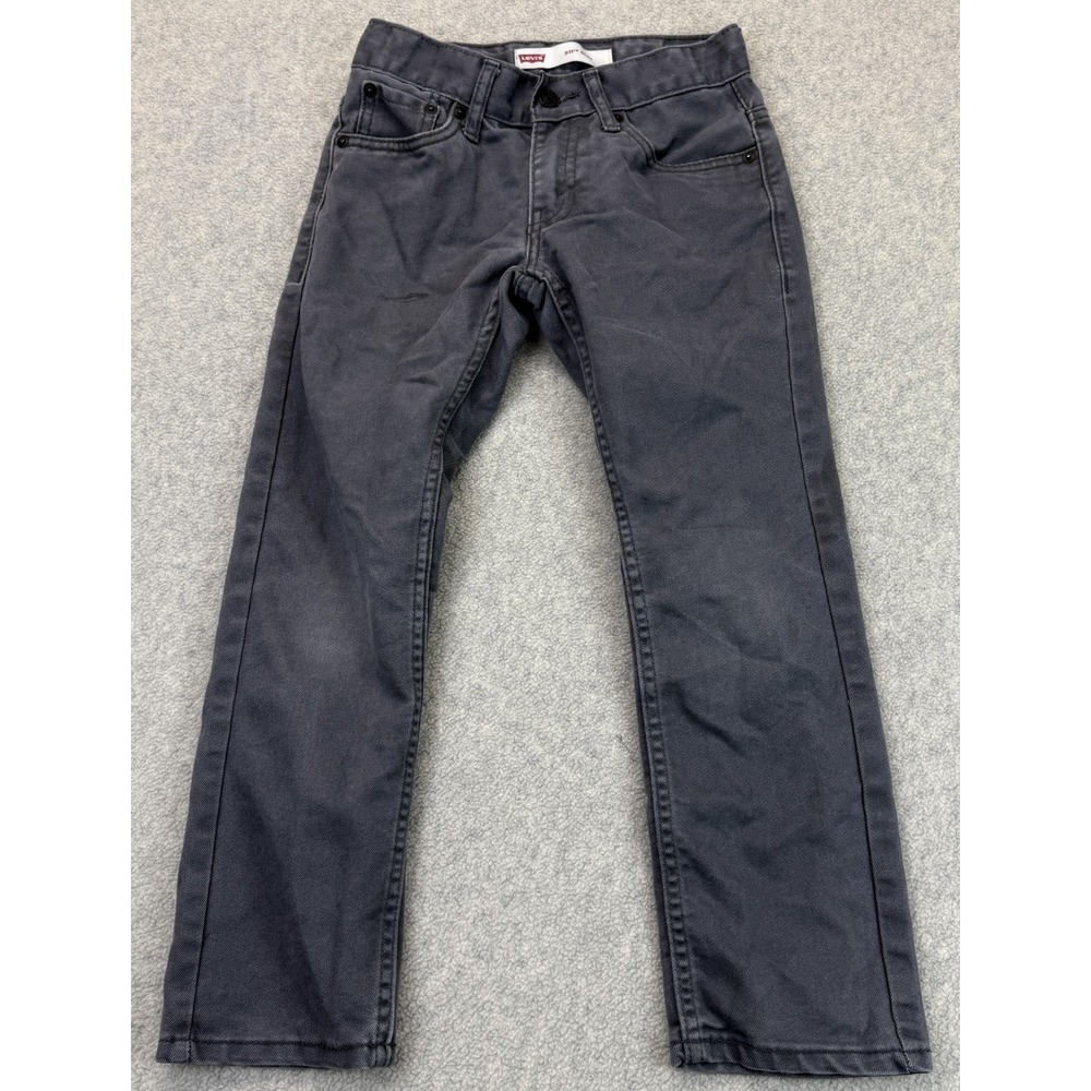 Levi's 511 Mens Slim Fit Jeans Charcoal Gray Classic Everyday Comfort W24xL22